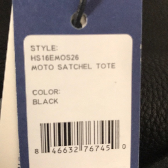 Rebecca Minkoff Moto Satchel Tote, Black NWT - Picture 8 of 8